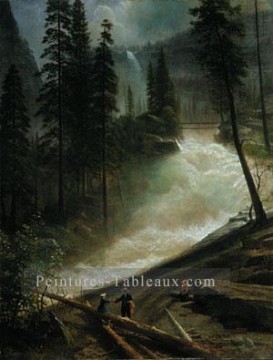 Chutes du Nevada Yosemite Albert Bierstadt Peinture à l'huile